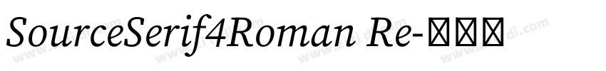 SourceSerif4Roman Re字体转换 SourceSerif4Roman Re字体转换
